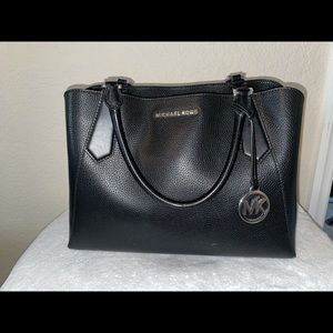 Michael Kors purse. Black leather